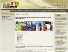 Tablet Screenshot of ninanobledesign.com